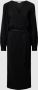 OBJECT jurk OBJSHILA van gerecycled polyester zwart - Thumbnail 2