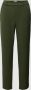 OBJECT cropped slim fit pantalon OBJLISA van gerecycled polyester donkergroen - Thumbnail 2