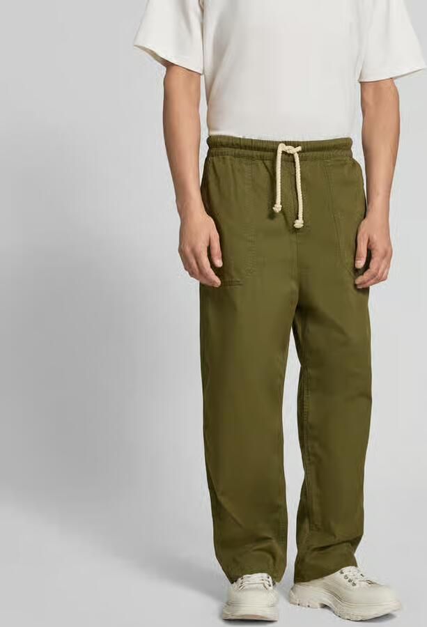 Officine Générale Balloon fit stoffen broek van katoen