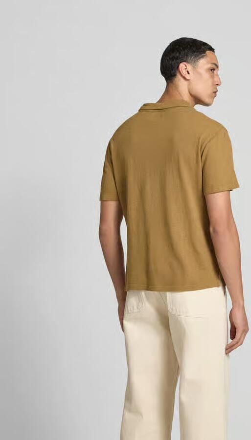 Officine Générale Poloshirt met V-hals - Foto 3