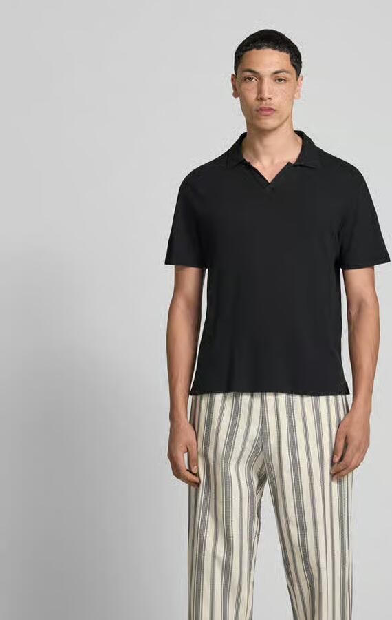 Officine Générale Poloshirt met V-hals - Foto 3