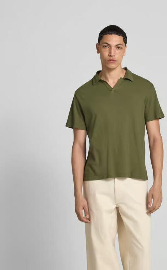 Officine Générale Poloshirt met V-hals - Foto 2