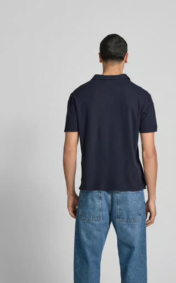 Officine Générale Poloshirt met V-hals - Foto 3