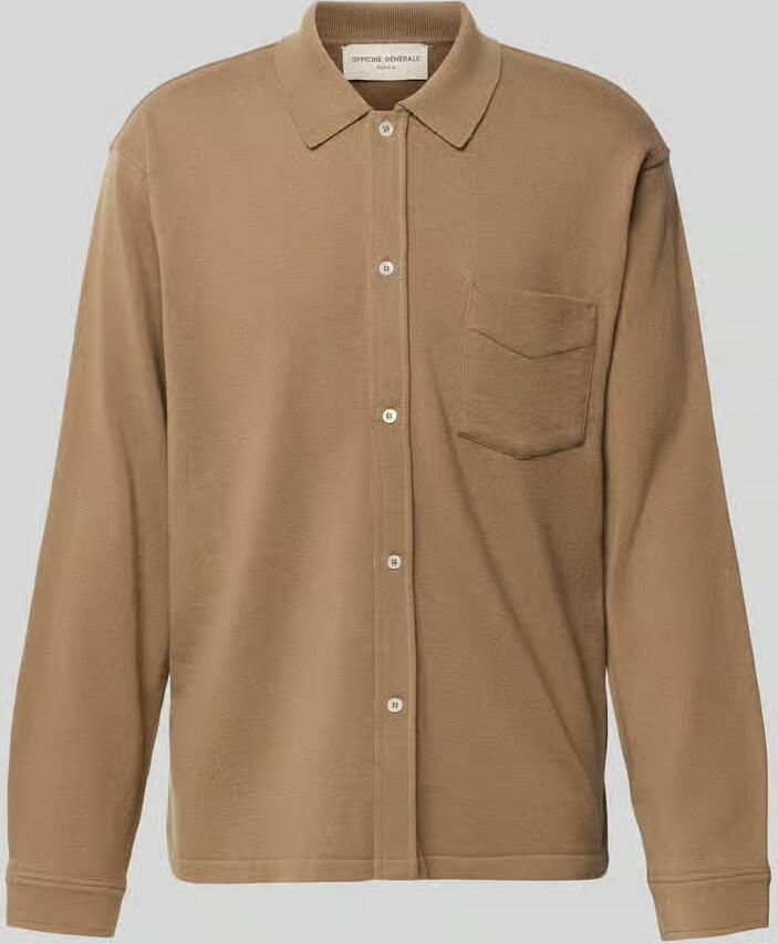 Officine Générale Regular fit cardigan van wolmix