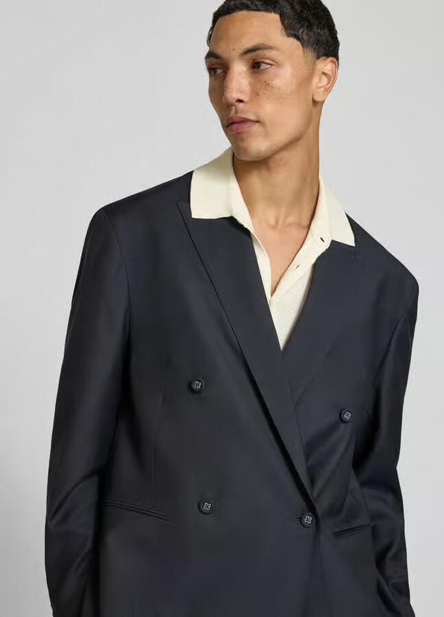 Officine Générale Regular fit colbert van wolmix - Foto 2