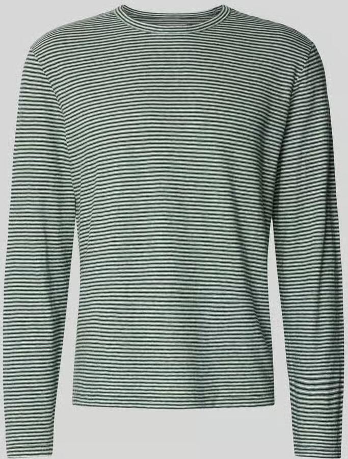 Officine Générale Regular fit shirt met lange mouwen van linnenmix