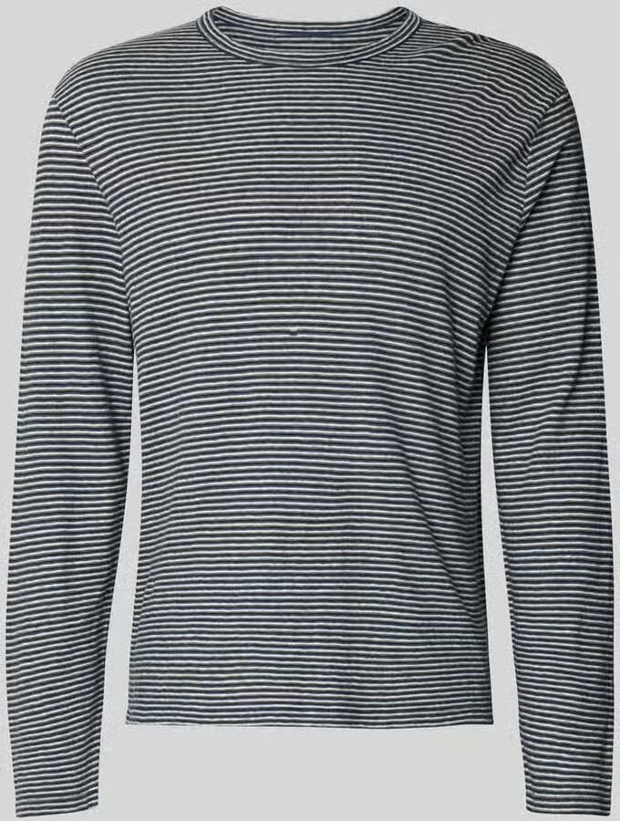 Officine Générale Regular fit shirt met lange mouwen van linnenmix