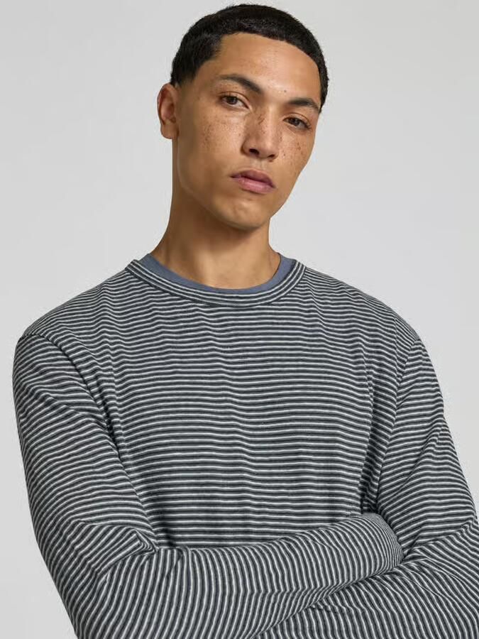 Officine Générale Regular fit shirt met lange mouwen van linnenmix - Foto 2