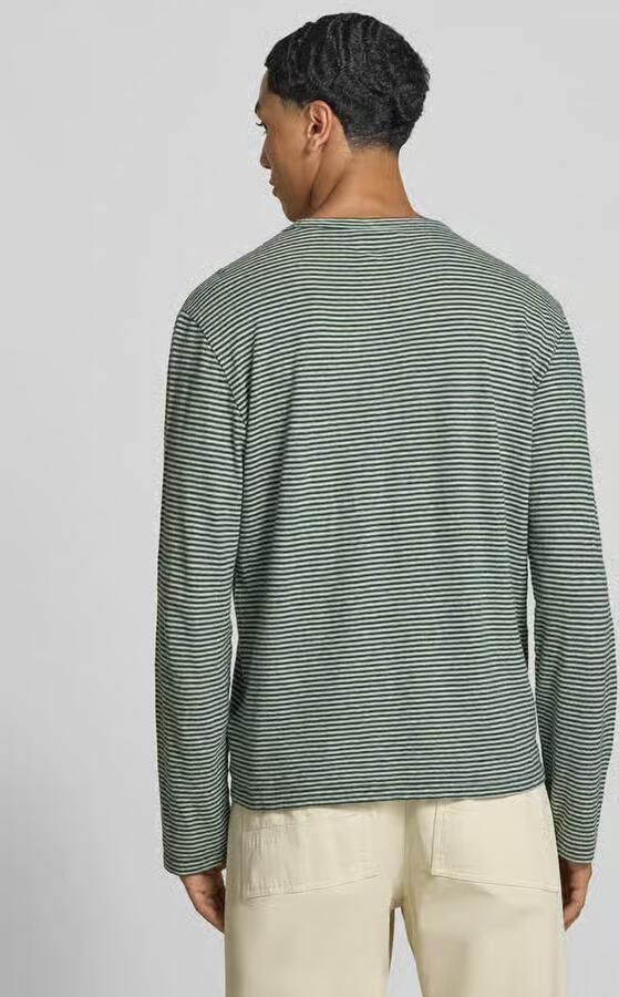 Officine Générale Regular fit shirt met lange mouwen van linnenmix - Foto 2