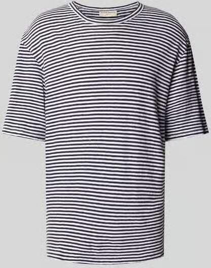 Officine Générale regular fit T-shirt van linnenmix - Foto 2