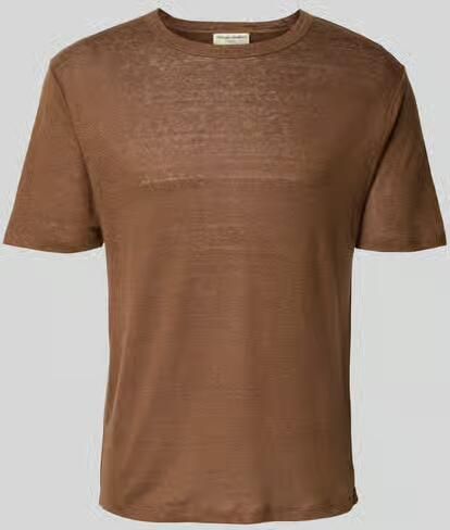 Officine Générale Regular fit T-shirt van puur linnen - Foto 2