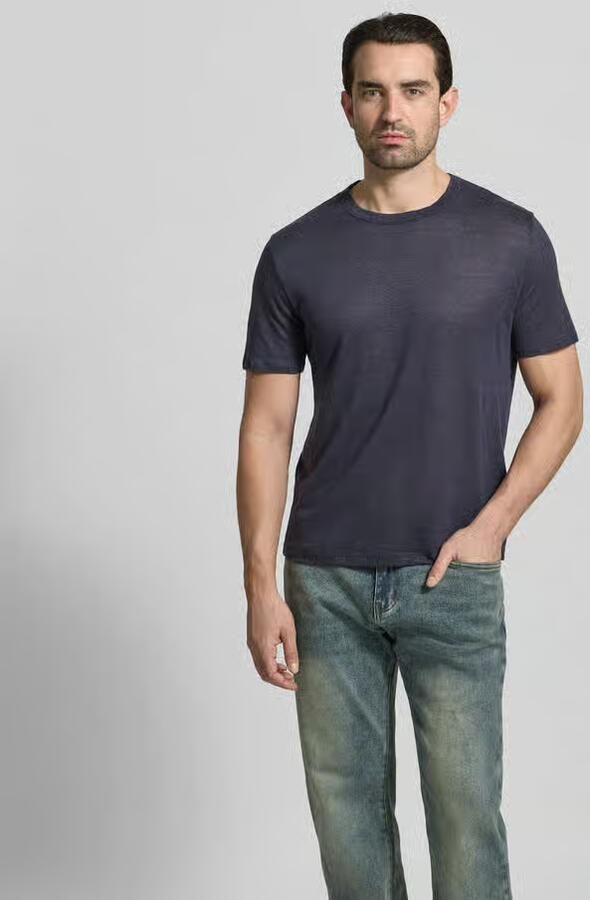 Officine Générale Regular fit T-shirt van puur linnen - Foto 2