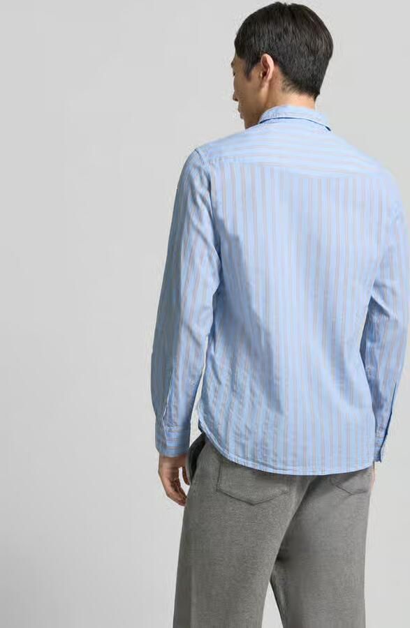 Officine Générale Regular fit vrijetijdsoverhemd met kentkraag - Foto 3