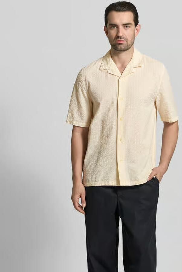 Officine Générale Regular fit vrijetijdsoverhemd van lyocellmix - Foto 3