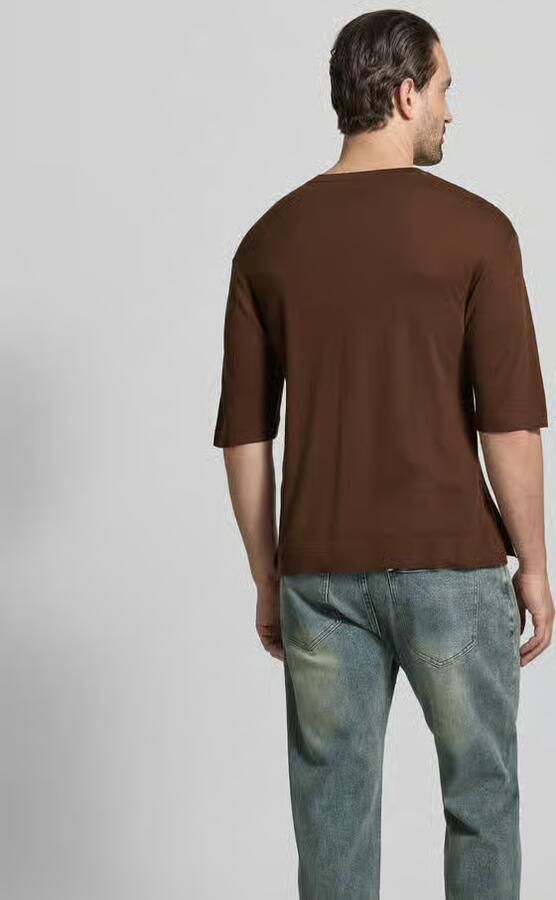 Officine Générale Relaxed Fit T-shirt van lyocell-wolmix - Foto 3