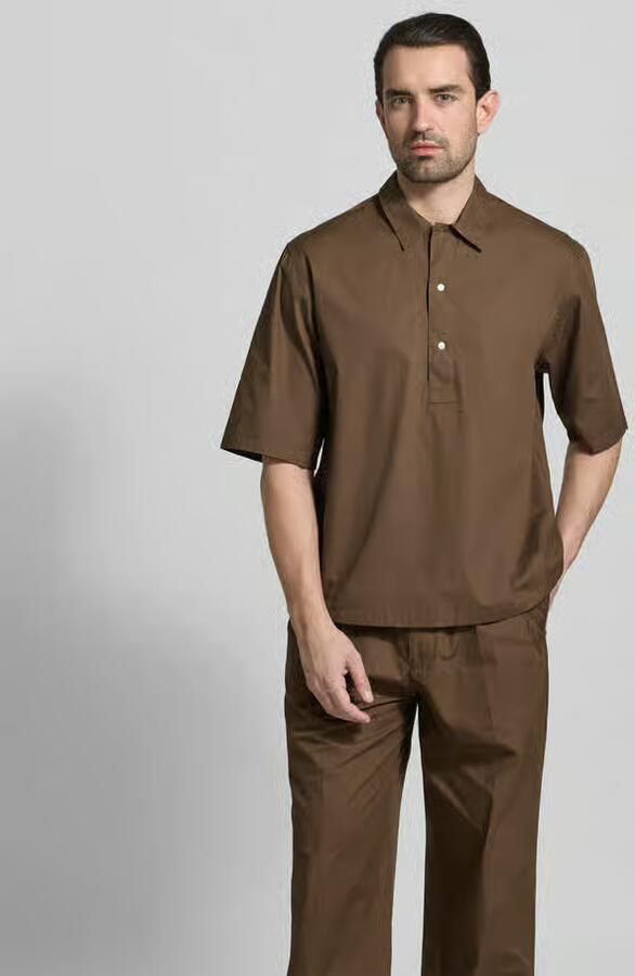 Officine Générale Relaxed fit vrijetijdsoverhemd met kentkraag - Foto 3