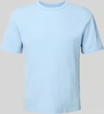 Officine Générale T-shirt met geribde ronde hals - Foto 2
