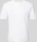 Officine Générale T-shirt met geribde ronde hals