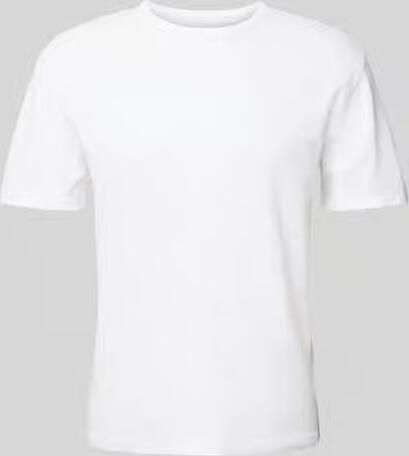 Officine Générale T-shirt met geribde ronde hals - Foto 2