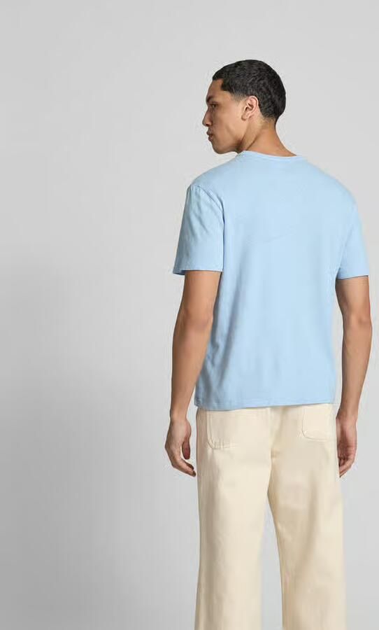 Officine Générale T-shirt met geribde ronde hals - Foto 2