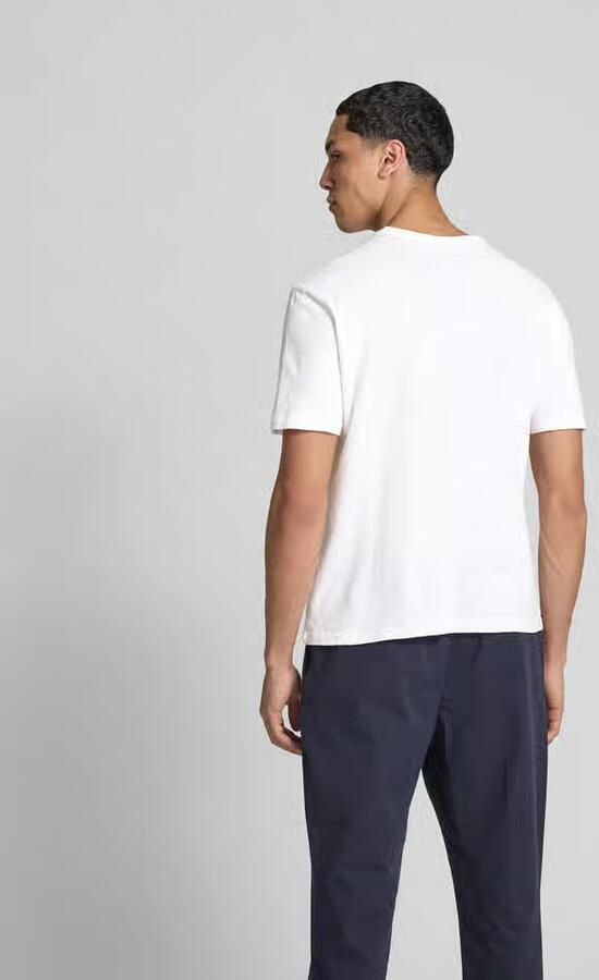 Officine Générale T-shirt met geribde ronde hals - Foto 2