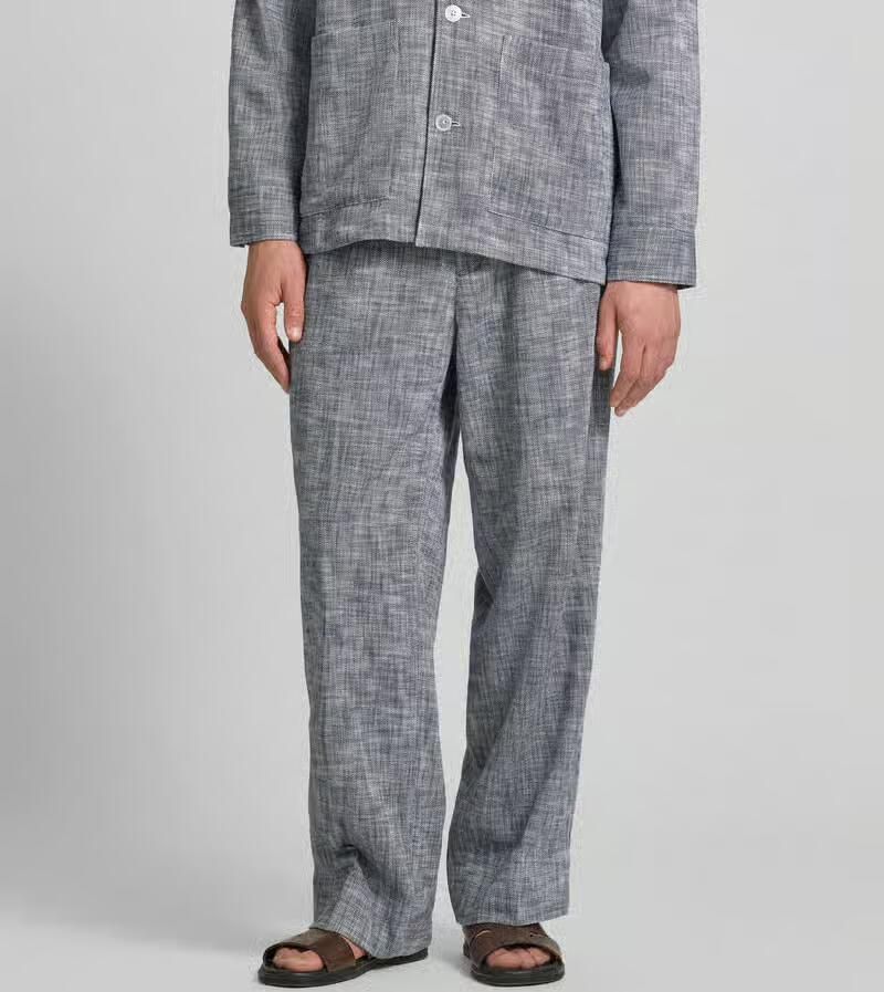 Officine Générale wide fit stoffen broek met persplooien - Foto 2