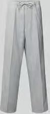 Officine Générale wide fit stoffen broek van linnenmix