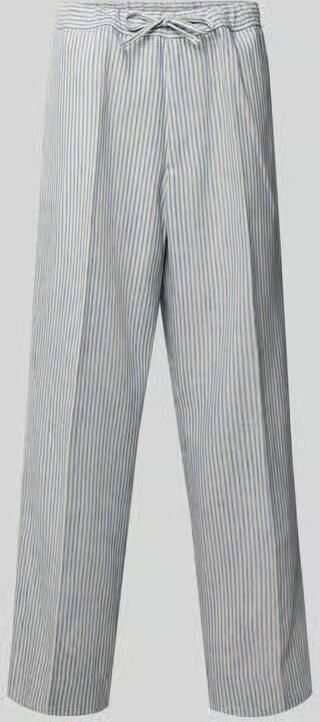 Officine Générale wide fit stoffen broek van linnenmix - Foto 2