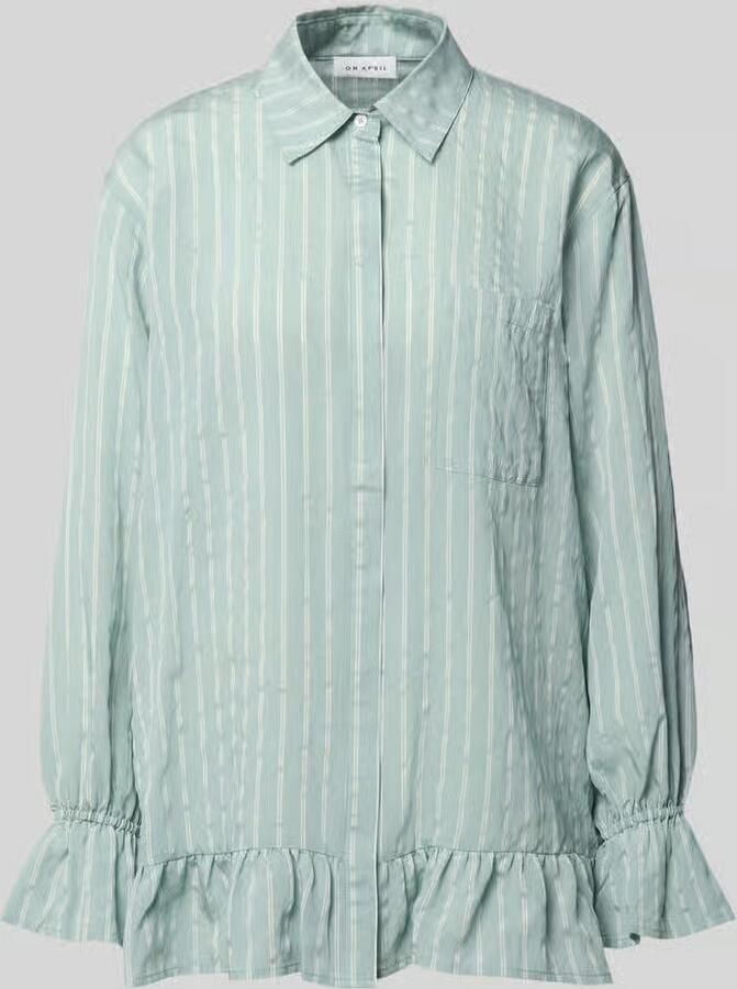 OH APRIL Blouse van viscosemix met borstzak model 'Selina' - Foto 2