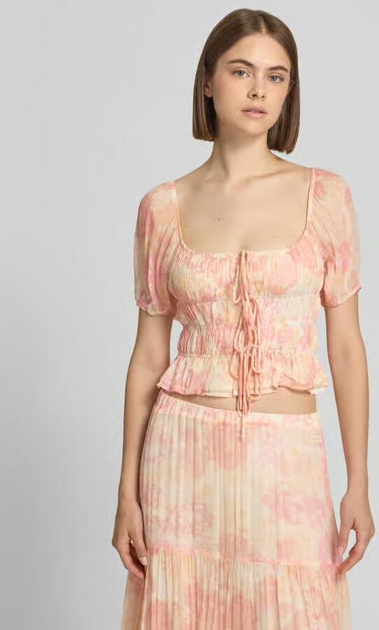 OH APRIL Blouseshirt van viscose met vetersluiting model 'Maelle' - Foto 2