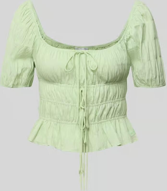 OH APRIL Blousetop met vetersluiting model 'Noemi' - Foto 2
