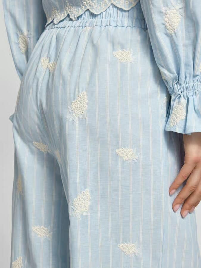 OH APRIL Broek met stitchings en elastische band model 'Leni'