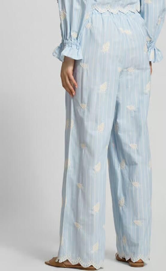 OH APRIL Broek met stitchings en elastische band model 'Leni' - Foto 3