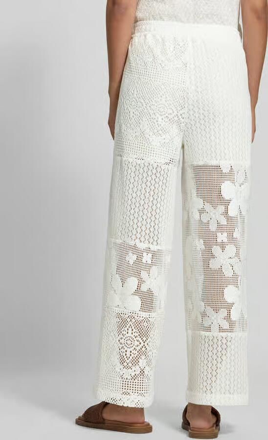 OH APRIL Broek van gehaakt kant met elastische band