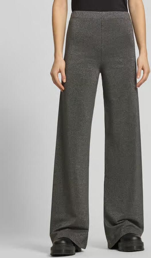 OH APRIL Glanzende flared BROEK met elastisch band Model 'Loui' - Foto 3