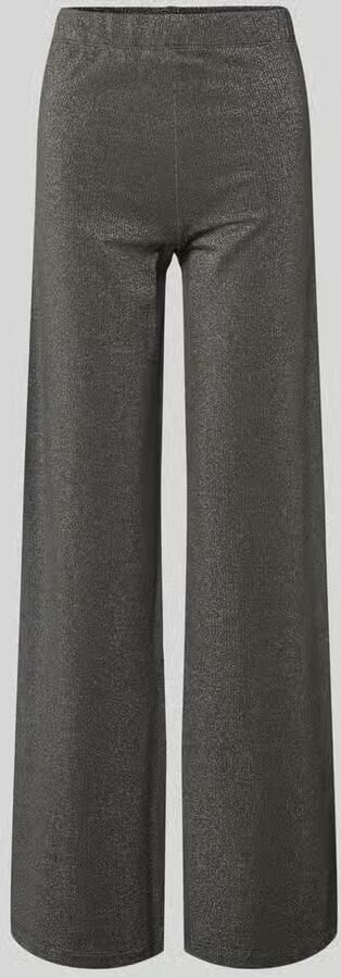 OH APRIL Glanzende flared broek met elastische band model 'Loui'