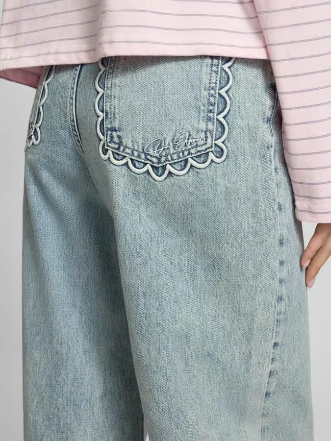 OH APRIL Jeans met steekzakken en stitchings model 'Aline'