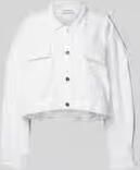 OH APRIL Kort jeansjack met borstzakken
