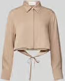 OH APRIL Kort overhemdblouse met knoopsluiting