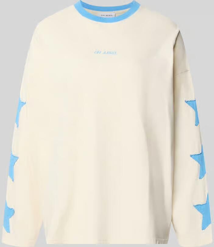 OH APRIL Longsleeve met labelprint model 'Venetia'
