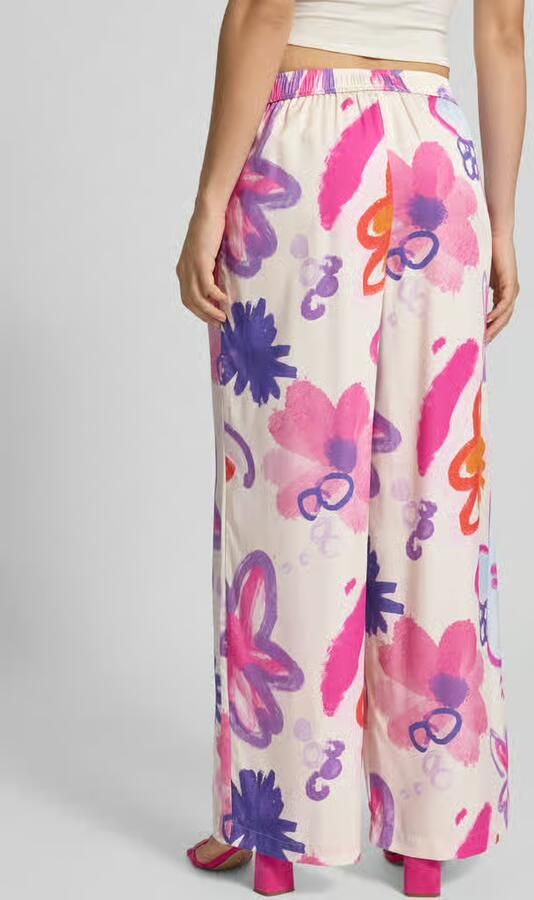 OH APRIL Loose fit stoffen broek met elastische band model 'Antonia' - Foto 1