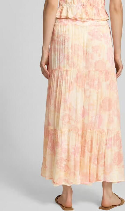 OH APRIL Maxirok van viscose in laagjeslook model 'Caloa'