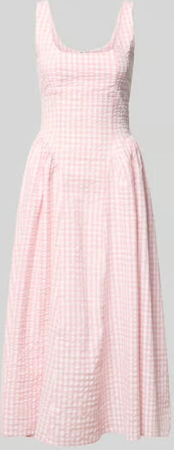 OH APRIL midi-jurk met vierkante hals model 'Arwen' - Foto 2