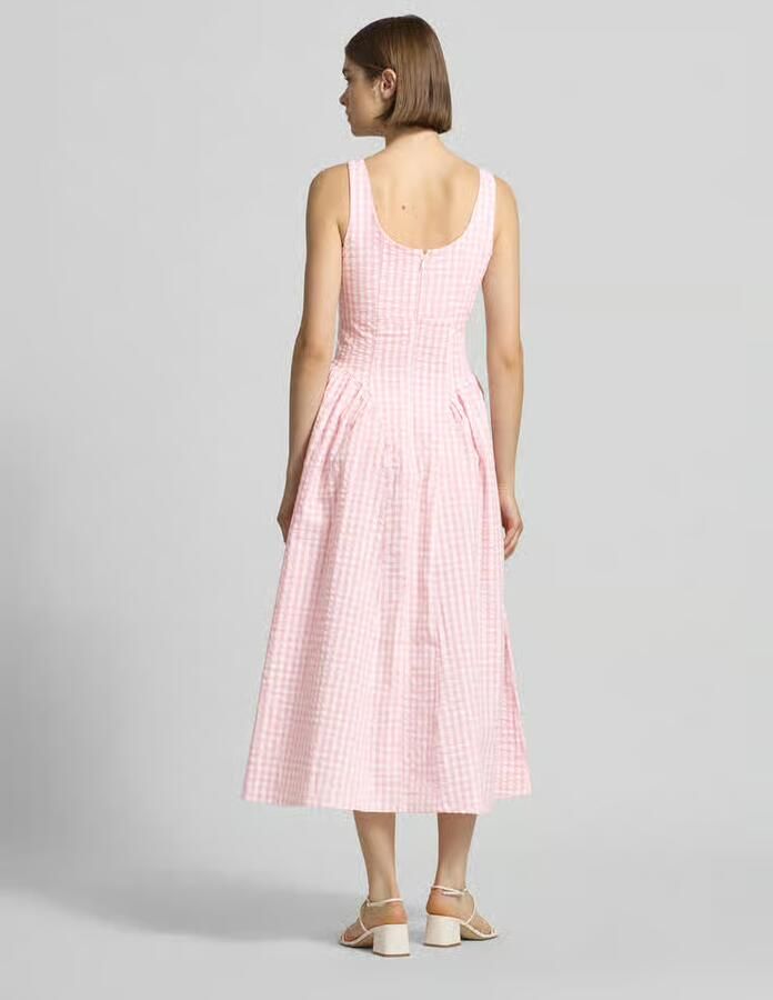 OH APRIL midi-jurk met vierkante hals model 'Arwen' - Foto 2