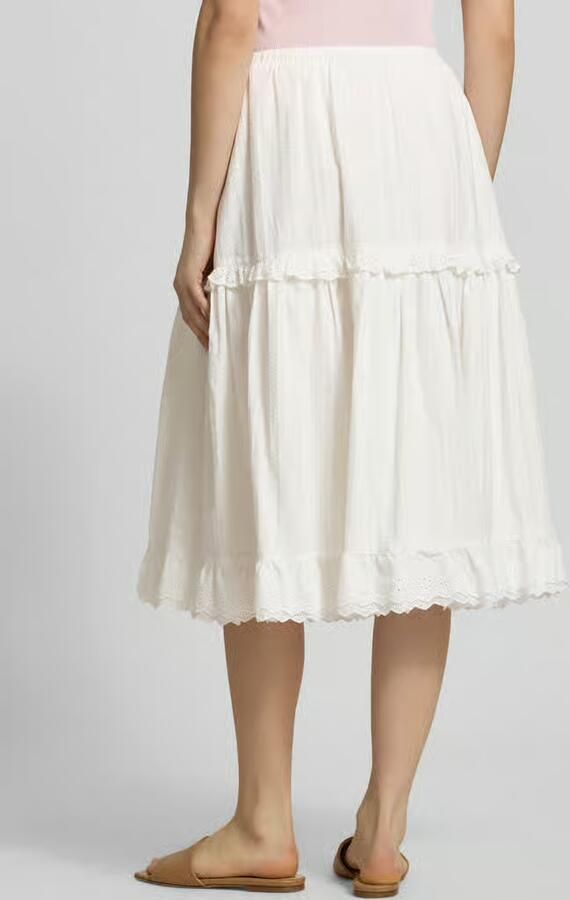 OH APRIL Midirok met broderie model 'Christel'