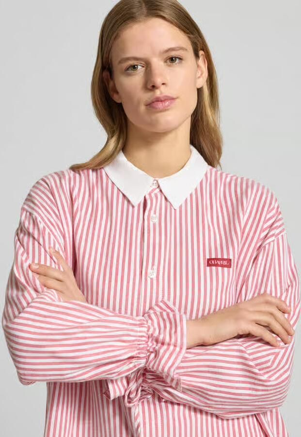 OH APRIL Overhemdblouse met Labeldetail