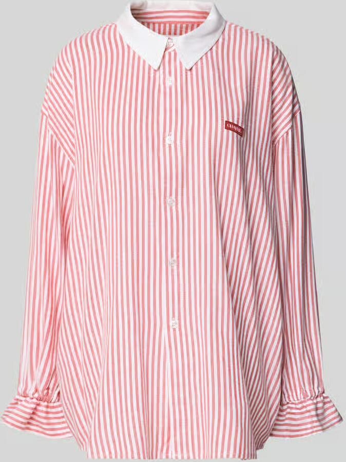 OH APRIL Overhemdblouse met Labeldetail - Foto 2