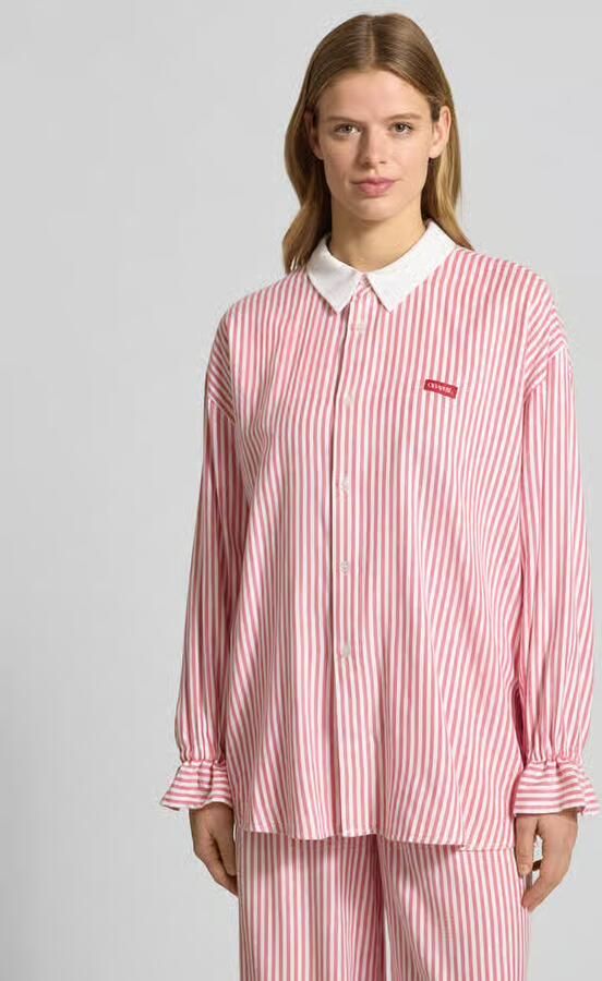 OH APRIL Overhemdblouse met Labeldetail - Foto 3