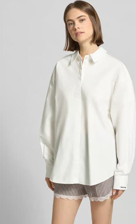 OH APRIL Oversized overhemdblouse met statement-stitching model 'Leya' - Foto 2