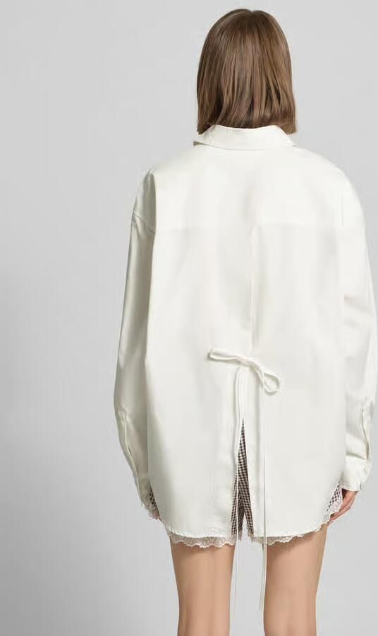 OH APRIL Oversized overhemdblouse met statement-stitching model 'Leya' - Foto 3